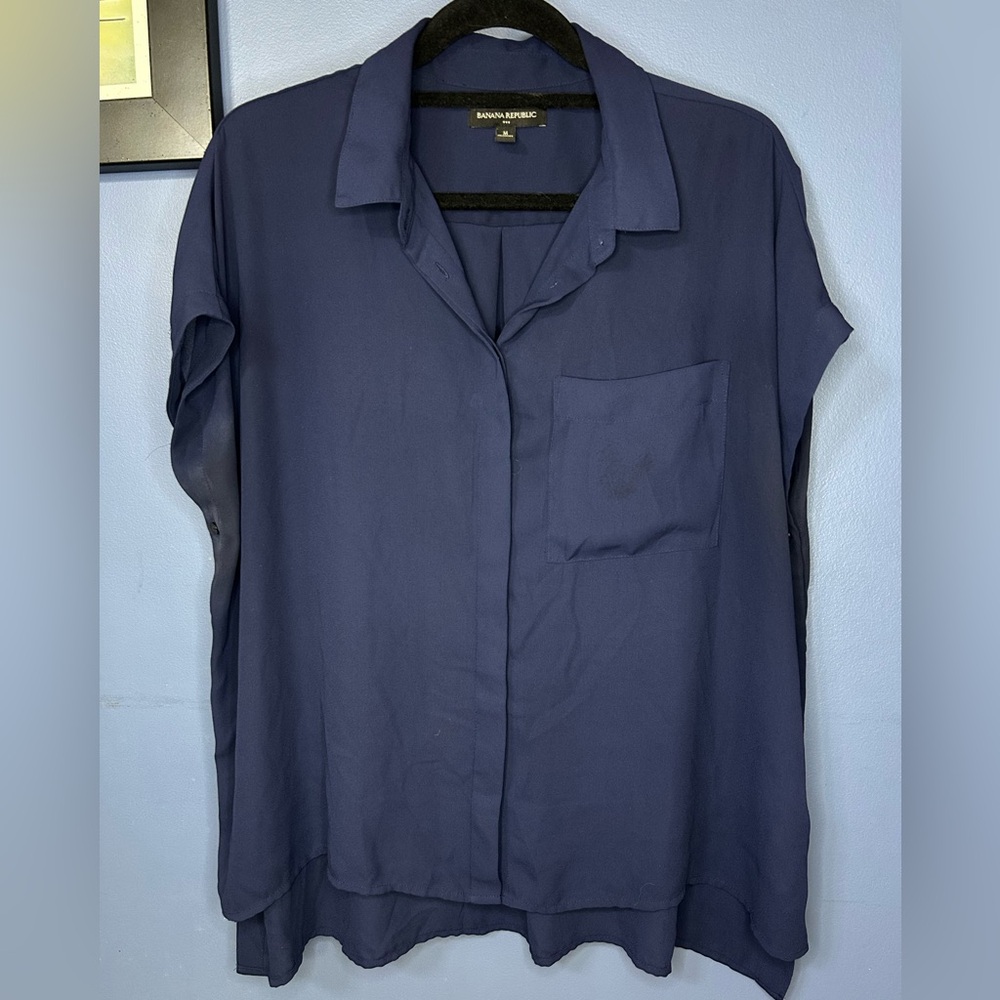 Banana Republic Deep Blue Blouse